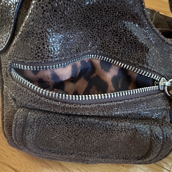 B Markowsky Brown Leather Handbag Purse - Picture 7 of 16